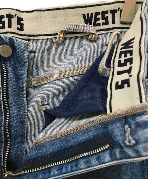 WESTOVERALLS（ウエストオーバーオールズ）WESTOVERALLS (ウエストオーバーオールズ) 5 POCKET DENIM TROUSERS 801S ブルー サイズ:W29の古着・服飾アイテム