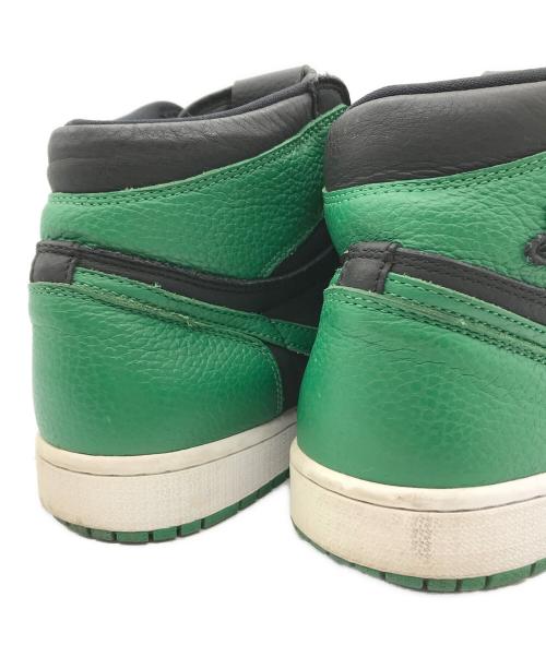 NIKE（ナイキ）NIKE (ナイキ) AIR JORDAN 1 RETRO HIGH OG(エアジョーダン 1 レトロ ハイ オリジナル)/ハイカットスニーカー BLACK/PINE GREEN-WHITE-GYM RED サイズ:US9.5の古着・服飾アイテム