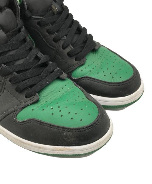 NIKE（ナイキ）NIKE (ナイキ) AIR JORDAN 1 RETRO HIGH OG(エアジョーダン 1 レトロ ハイ オリジナル)/ハイカットスニーカー BLACK/PINE GREEN-WHITE-GYM RED サイズ:US9.5の古着・服飾アイテム