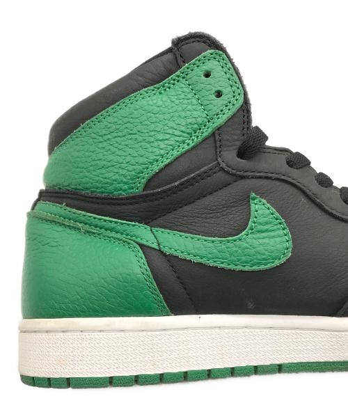 NIKE（ナイキ）NIKE (ナイキ) AIR JORDAN 1 RETRO HIGH OG(エアジョーダン 1 レトロ ハイ オリジナル)/ハイカットスニーカー BLACK/PINE GREEN-WHITE-GYM RED サイズ:US9.5の古着・服飾アイテム