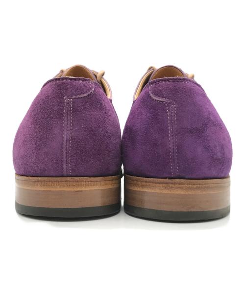 JOHN LOBB（ジョンロブ）JOHN LOBB (ジョンロブ) PAUL SMITH (ポールスミス) WILLOUGHBY スウェード プレーントゥシューズ パープル サイズ:9EEの古着・服飾アイテム