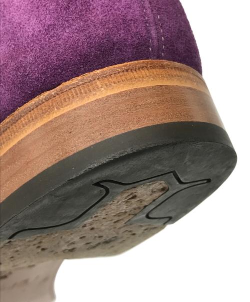 JOHN LOBB（ジョンロブ）JOHN LOBB (ジョンロブ) PAUL SMITH (ポールスミス) WILLOUGHBY スウェード プレーントゥシューズ パープル サイズ:9EEの古着・服飾アイテム