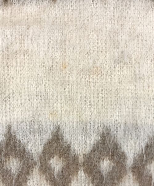 BAGGY SHAG by LORD JEFF（ロードジェフ）BAGGY SHAG by LORD JEFF (ロードジェフ) アーガイルニット ベージュ サイズ:Sの古着・服飾アイテム