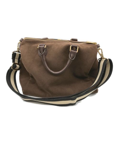 SITA PARANTICA（シータパランティカ）SITA PARANTICA (シータパランティカ) Border Boston Bag ブラウン サイズ:-の古着・服飾アイテム