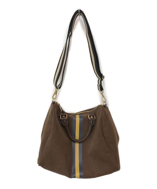 SITA PARANTICA（シータパランティカ）SITA PARANTICA (シータパランティカ) Border Boston Bag ブラウン サイズ:-の古着・服飾アイテム