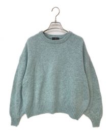 URBAN RESEARCH DOORS（アーバンリサーチドアーズ）の古着「ハミルトンウールクルーワイドプルオーバー」｜ブルー