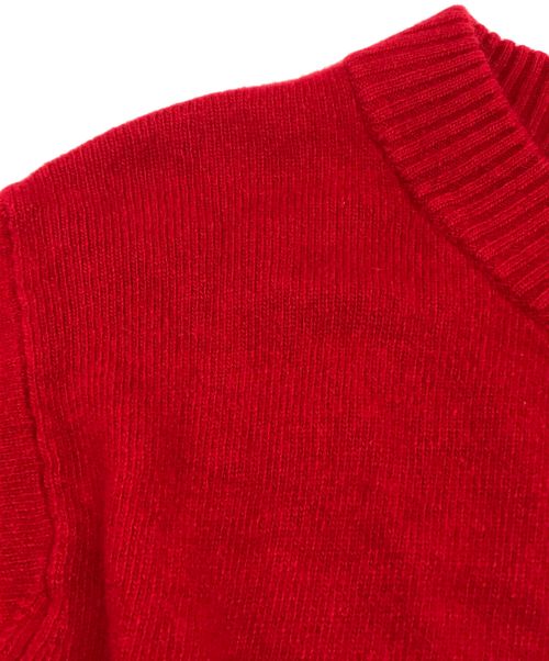 URBAN RESEARCH（アーバンリサーチ）URBAN RESEARCH (アーバンリサーチ) カシミヤ混強縮Vネックニットプルオーバー レッド サイズ:Freeの古着・服飾アイテム