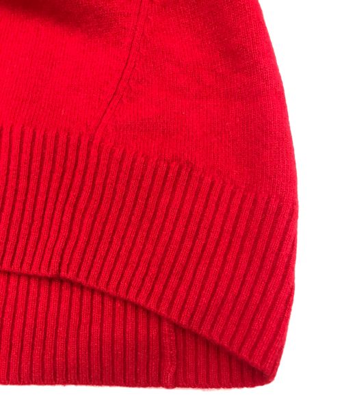 URBAN RESEARCH（アーバンリサーチ）URBAN RESEARCH (アーバンリサーチ) カシミヤ混強縮Vネックニットプルオーバー レッド サイズ:Freeの古着・服飾アイテム