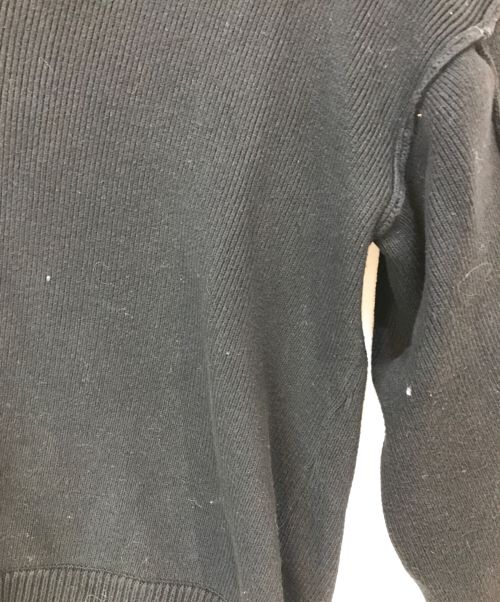 MAISON SPECIAL（メゾンスペシャル）MAISON SPECIAL (メゾンスペシャル) Primeover Outseam Cutting V-Neck Knit Pullover ブラック サイズ:01の古着・服飾アイテム