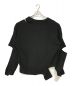 MAISON SPECIAL (メゾンスペシャル) Primeover Outseam Cutting V-Neck Knit Pullover ブラック サイズ:01：5000円