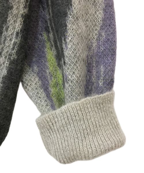 MAISON SPECIAL（メゾンスペシャル）MAISON SPECIAL (メゾンスペシャル) ランダムストライププライムオーバークルーネックモヘヤニットプルオーバー マルチカラー サイズ:01の古着・服飾アイテム