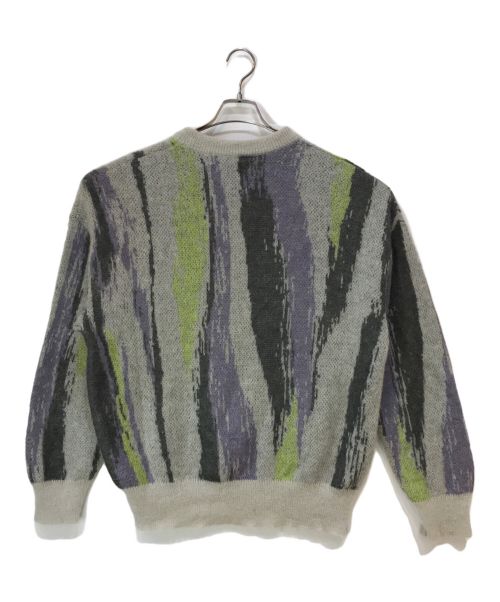 MAISON SPECIAL（メゾンスペシャル）MAISON SPECIAL (メゾンスペシャル) ランダムストライププライムオーバークルーネックモヘヤニットプルオーバー マルチカラー サイズ:01の古着・服飾アイテム