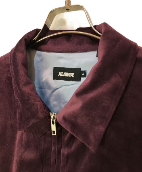 X-LARGE（エクストララージ）X-LARGE (エクストララージ) EMBROIDERY SUCCUBUS SOUVENIR JACKET パープル サイズ:Lの古着・服飾アイテム