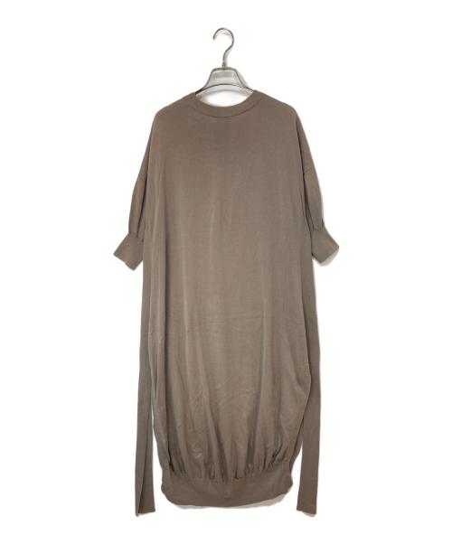 HYKE（ハイク）HYKE (ハイク) コットンサイドスリット半袖ワンピース ベージュ サイズ:1の古着・服飾アイテム