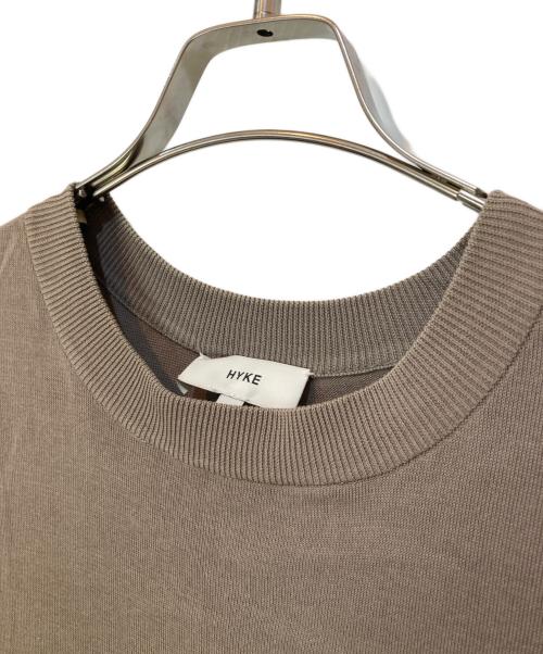 HYKE（ハイク）HYKE (ハイク) コットンサイドスリット半袖ワンピース ベージュ サイズ:1の古着・服飾アイテム