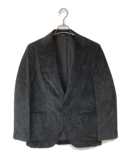 Errico Formicola（エリコフォルミコラ）Errico Formicola (エリコフォルミコラ) VINCENZO(ヴィンチェンツォ)/コーデュロイ ジャケット ブラック サイズ:48の古着・服飾アイテム