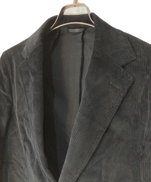 Errico Formicola（エリコフォルミコラ）Errico Formicola (エリコフォルミコラ) VINCENZO(ヴィンチェンツォ)/コーデュロイ ジャケット ブラック サイズ:48の古着・服飾アイテム