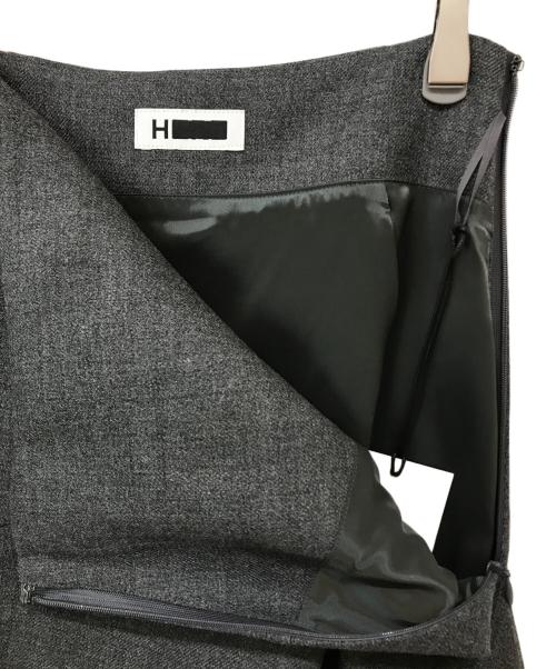 H BEAUTY&YOUTH（エイチ ビューティー&ユース）H BEAUTY&YOUTH (エイチ ビューティー&ユース) KARSEY IRREGULAR HEM SKIRT グレー サイズ:Sの古着・服飾アイテム