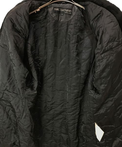 Marc Buchanan（マークブキャナン）Marc Buchanan (マークブキャナン) pellepelle (ペレペレ) レザーコート ブラック サイズ:40の古着・服飾アイテム