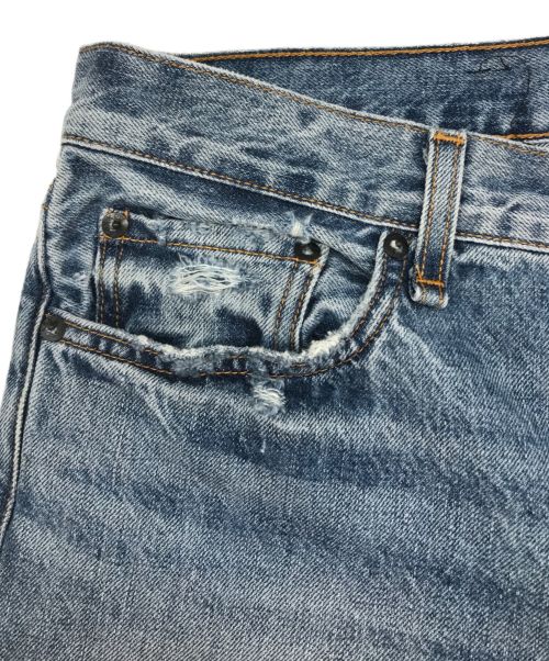 ASKKNY（アスクニューヨーク）ASKKNY (アスクニューヨーク) CROPPED DENIM インディゴ サイズ:28の古着・服飾アイテム