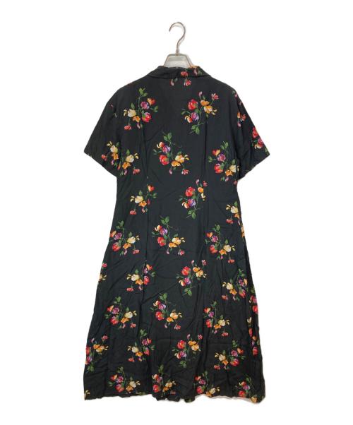 COMPOSITION by KENZO（コンポジションバイケンゾー）COMPOSITION by KENZO (コンポジションバイケンゾー) 花柄ワンピース ブラック サイズ:9ARの古着・服飾アイテム