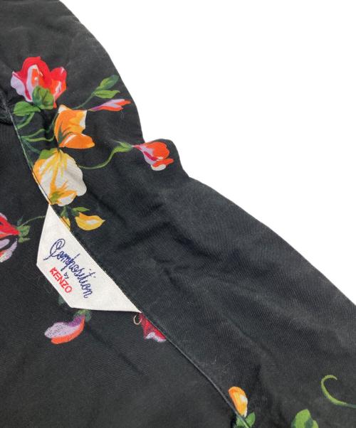 COMPOSITION by KENZO（コンポジションバイケンゾー）COMPOSITION by KENZO (コンポジションバイケンゾー) 花柄ワンピース ブラック サイズ:9ARの古着・服飾アイテム