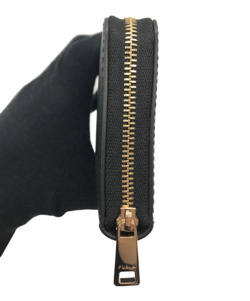 FURLA（フルラ）FURLA (フルラ) CAMELIA カメリア ジップアラウンド スリム ラウンドファスナー ウォレット ブラックの古着・服飾アイテム