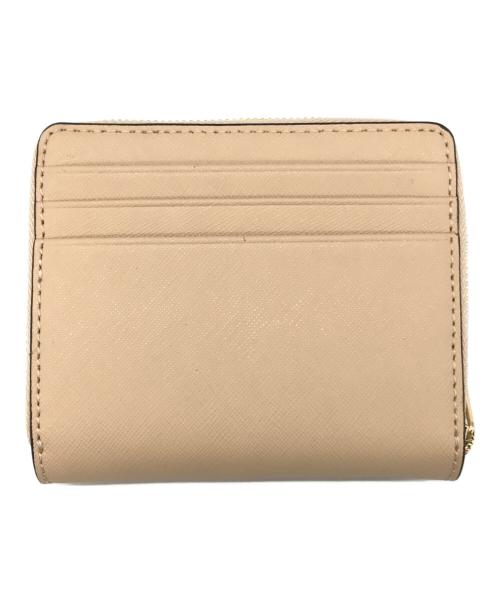 MICHAEL KORS（マイケル・コース）MICHAEL KORS (マイケルコース) JET SET TRAVEL 2つ折り財布 ベージュ サイズ:-の古着・服飾アイテム