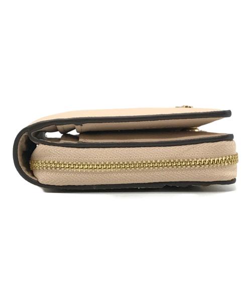 MICHAEL KORS（マイケル・コース）MICHAEL KORS (マイケルコース) JET SET TRAVEL 2つ折り財布 ベージュ サイズ:-の古着・服飾アイテム