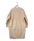 TOMORROW LAND (トゥモローランド) リバーメルトン ノーカラー コート ベージュ サイズ:36：7000円