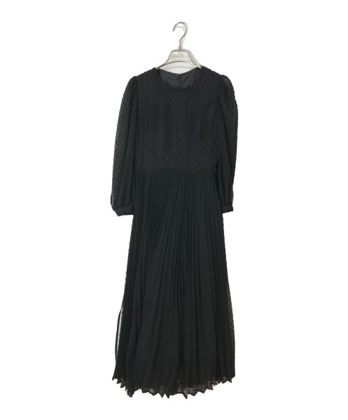 acka（エーシーケーエー）acka (エーシーケーエー) シアードットワンピース ブラック サイズ:1の古着・服飾アイテム