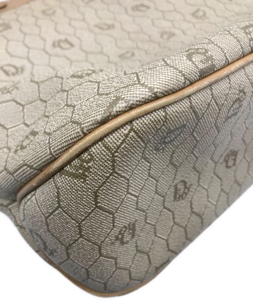 Christian Dior（クリスチャン ディオール）Christian Dior (クリスチャン ディオール) ハニカム柄トートバッグ ベージュ サイズ:-の古着・服飾アイテム