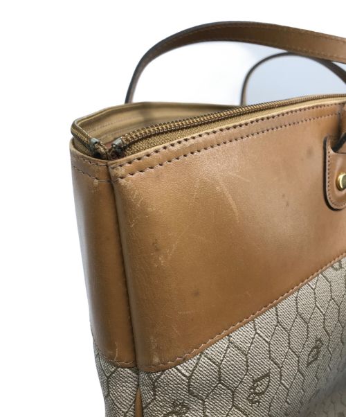 Christian Dior（クリスチャン ディオール）Christian Dior (クリスチャン ディオール) ハニカム柄トートバッグ ベージュ サイズ:-の古着・服飾アイテム