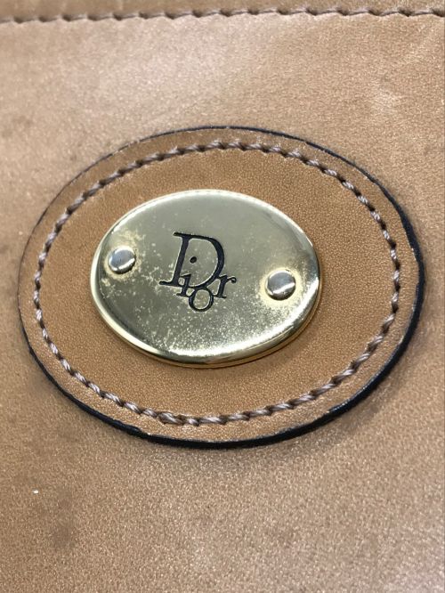Christian Dior（クリスチャン ディオール）Christian Dior (クリスチャン ディオール) ハニカム柄トートバッグ ベージュ サイズ:-の古着・服飾アイテム