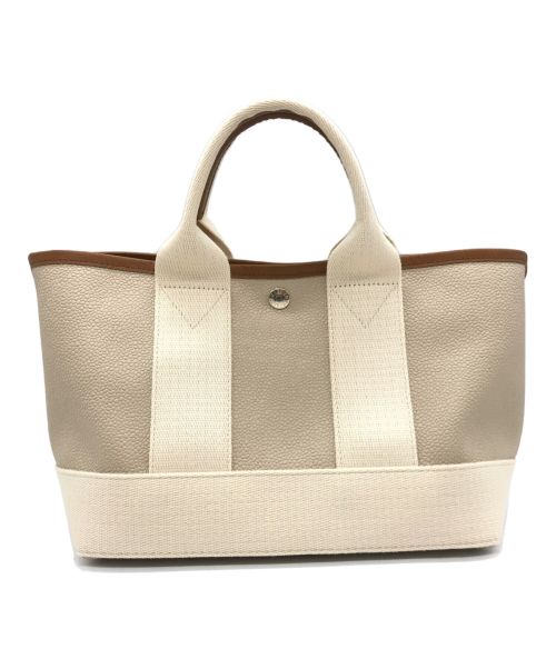 Breath TOPKAPI（ブレストプカピ）Breath TOPKAPI (ブレストプカピ) スコッチグレインネオレザー ミニトートバッグ グレー サイズ:-の古着・服飾アイテム