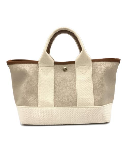 Breath TOPKAPI（ブレストプカピ）Breath TOPKAPI (ブレストプカピ) スコッチグレインネオレザー ミニトートバッグ グレー サイズ:-の古着・服飾アイテム