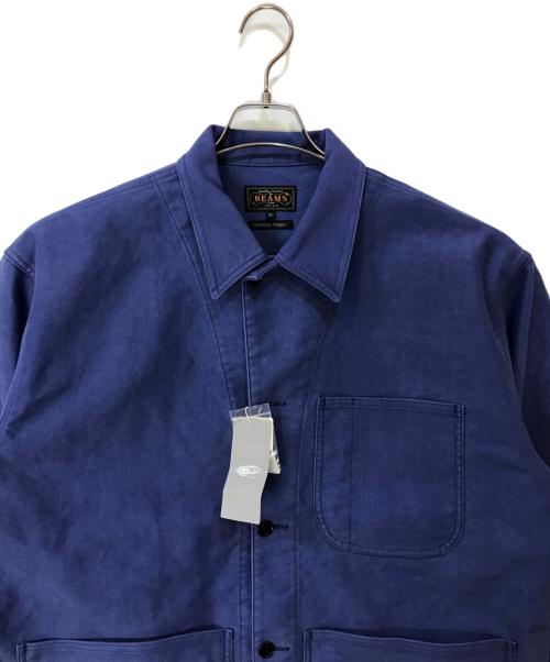 BEAMS PLUS（ビームスプラス）BEAMS PLUS (ビームスプラス) MIL Chore Jacket Heavy Moleskin パープル サイズ:XLの古着・服飾アイテム