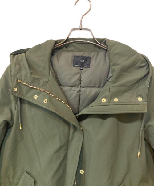 23区（ニジュウサンク）23区 (ニジュウサンク) ミリタリーダウンコート カーキ サイズ:38の古着・服飾アイテム
