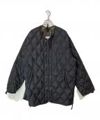 TAIONタイオン）の古着「ミリタリー M65 ライナーWジップ ダウンジャケット-ソフトシェル」｜ブラック