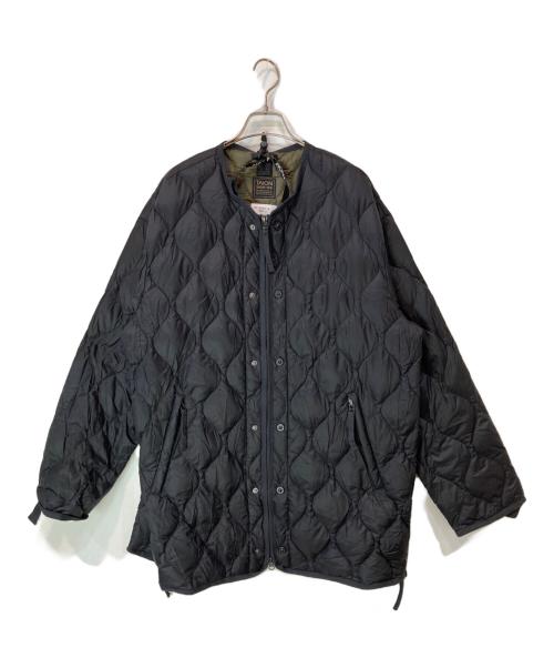 TAION（タイオン）TAION (タイオン) ミリタリー M65 ライナーWジップ ダウンジャケット-ソフトシェル ブラック サイズ:Lの古着・服飾アイテム