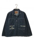 OLD CROWオールドクロウ）の古着「PULLOVER SHIRTS JACKET」｜インディゴ