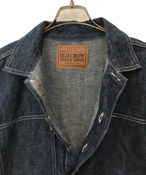 OLD CROW（オールドクロウ）OLD CROW (オールドクロウ) PULLOVER SHIRTS JACKET インディゴ サイズ:XLの古着・服飾アイテム