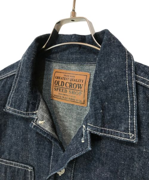 OLD CROW（オールドクロウ）OLD CROW (オールドクロウ) PULLOVER SHIRTS JACKET インディゴ サイズ:XLの古着・服飾アイテム