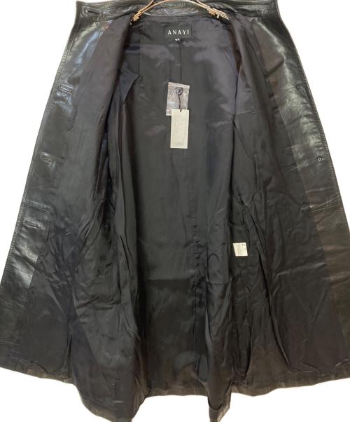 ANAYI（アナイ）ANAYI (アナイ) レザーコート ブラック サイズ:Mの古着・服飾アイテム