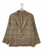 AURALEEオーラリー）の古着「WOOL SERGE CHECK JACKET」｜ベージュ
