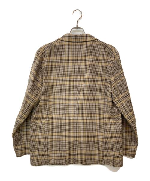 AURALEE（オーラリー）AURALEE (オーラリー) WOOL SERGE CHECK JACKET ベージュ サイズ:3の古着・服飾アイテム