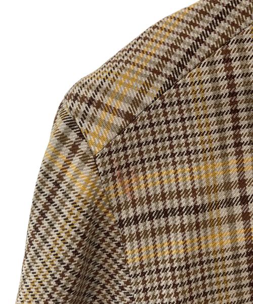 AURALEE（オーラリー）AURALEE (オーラリー) WOOL SERGE CHECK JACKET ベージュ サイズ:3の古着・服飾アイテム