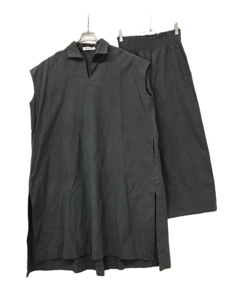 ALEXIA STAM（アリシアスタン）ALEXIA STAM (アリシアスタン) カフタンドレス&ワイドパンツセット グレー サイズ:Fの古着・服飾アイテム