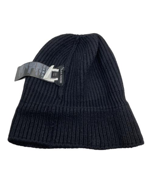 CANADA GOOSE（カナダグース）CANADA GOOSE (カナダグース) Rib Toque ニット帽 ブラック サイズ:Sの古着・服飾アイテム