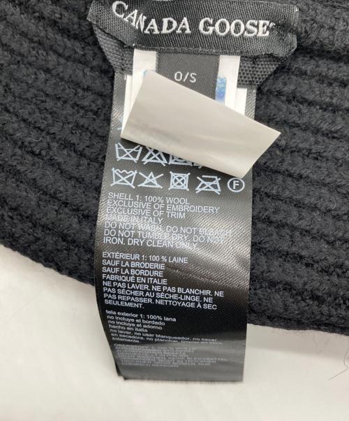 CANADA GOOSE（カナダグース）CANADA GOOSE (カナダグース) Rib Toque ニット帽 ブラック サイズ:Sの古着・服飾アイテム